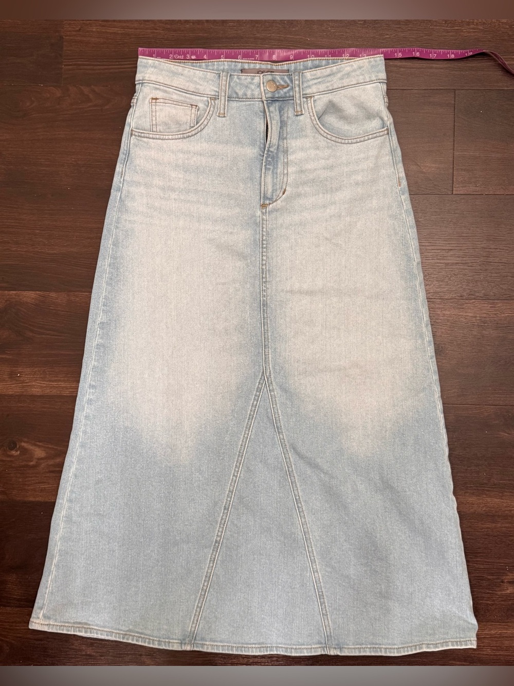 Joe's Jeans Margo Maxi Denim Skirt Light Wash Size 26